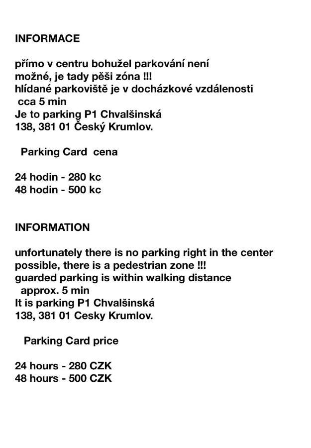Apartman Natalya Gold Чески-Крумлов Экстерьер фото